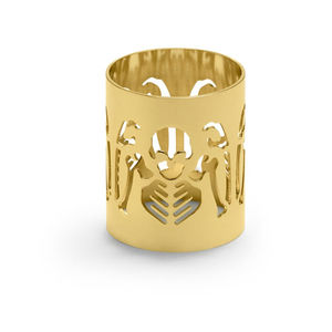 Servilletero de Metal Dorado de Diseño Simple, Pulido, para Mesa, Vajilla de Hotel, Decoración del Hogar, para Cocina - Product Image 1