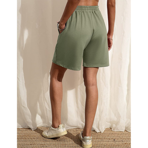 Gran oferta elasticidad verano deporte Casual pantalones cortos para correr deporte gimnasio Fitness mujeres tenis pantalones cortos holgados - Product Image 2