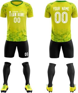 Uniformes de fútbol de club de equipo de alta calidad, camisetas de fútbol, conjunto de pantalones cortos de dos piezas para hombre, Conjunto de camiseta de fútbol de sublimación personalizada para niños - Product Image 1