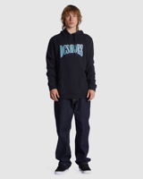 Sweat à capuche décontracté pour homme DC SHOES, streetwear, coupe ample, polaire chaud, imprimé lettres classiques, manches longues