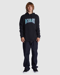 Sweat à capuche décontracté pour homme DC SHOES, streetwear, coupe ample, polaire chaud, imprimé lettres classiques, manches longues - Product Image 3