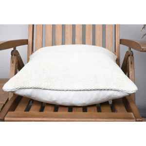 Alfombra de lana Beige de lujo de 18x18 pulgadas, almohada rústica de granja, relleno de plumas, Cuadrado tejido con estampado Vintage para otoño, decoración del hogar, uso de sofá - Product Image 5