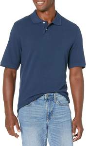 Polo pour hommes de haute qualité Nouveaux designs Respirant Manches courtes Solide Motifs imprimés Tissu en jersey teint uni - Product Image 2