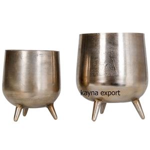 Handmade Vintage Style Antique Finished <b>Metal</b> Planter Pot Indoor and Outdoor Decoration <b>Metal</b> <b>Bucket</b> Planter for Floor Decor - Product Image 3