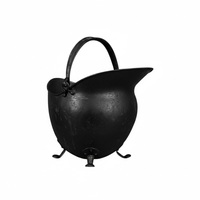 Seau à charbon en métal fait à la main avec finition antique en cuivre, de bonne qualité, forme et taille personnalisées, seau à charbon pour le stockage du charbon