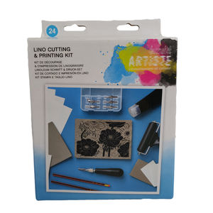 Kits de coupe et d'impression <span class=keywords><strong>Lino</strong></span> bloc kits d'outils de démarrage tampon en caoutchouc faisant des fournitures essentielles kits de timbres de bricolage - Product Image 5