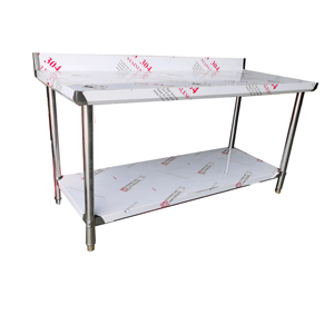 Easy Clean Stainless Steel Work Table 201 304 Material <strong>Restaurant</strong> Workbench Commercial Kitchen Prep Station Heavy Duty - Product Image 3