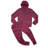 Ensemble de jogging pour homme en molleton 100% coton de haute qualité, logo personnalisé, vêtements de sport, survêtement respirant, séchage rapide, écologique, hiver