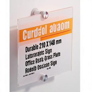 Letrero de Acrílico Transparente Resistente de 210 x 148 mm con Placa de Letras Reemplazable, Decoración y Accesorio para Oficina - Product Image 2