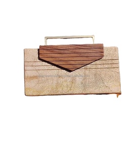 Prix de gros Artisanat de luxe Pochette en bois d'acacia naturel de haute qualité Sac à main Sac à main pour femme pour soirée de mariage - Product Image 5