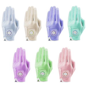 Nouveauté Gants de golf en cuir Cabretta Gants de golf en gros Logo personnalisé antidérapant blanc Gant de golf de haute qualité - Product Image 6