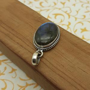 ขายดี925แฮนด์เมดไม่ซ้ำใครจี้เพชรรูปวงรีจี้เพชรรูปกากเพชรส่องแสงสีเงินสเตอร์ลิงเครื่องประดับ - Product Image 5