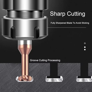 Radius Corner T Slot End <strong>Mill</strong> CNC Carbide Cutter Concave Arc Machining Steel Aluminum Tool 6mm R0.5 R1 R1.5 - Product Image 3
