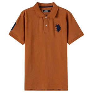 Chemises de golf décontractées pour hommes, personnalisées en gros, brodées, en coton/polyester, résistantes aux plis, respirantes, pour l'été, unies - Product Image 2