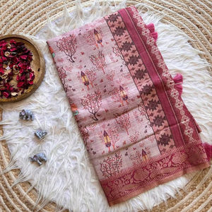 Saree en organza de créateur en soie pure avec belle bordure de travail et coupe pour mariage et fête en Inde et au Pakistan - Product Image 1