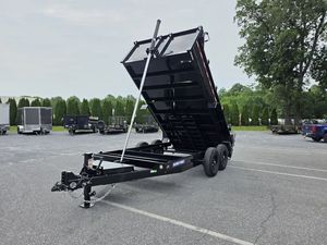 7′ X 14′ 14K HD Dump Trailer 3,955 lb. empty – 10,045 lb. payload 7,000 lb Spring Axles w/Electric Brakes - Product Image 3