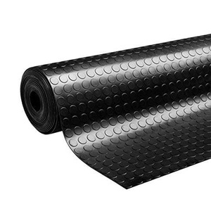 Pavimento in Gomma a Cerchi 1,20x10 Metri 3 mm. De Grosor Colore Nero. Uso Domestico - Product Image 1