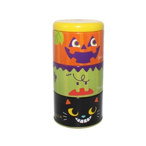 Innovative Halloween Three-layer Tinplate Box for Candy Cookies & <b>Chocolate</b> Packaging with Customizable Options - Product Image 6