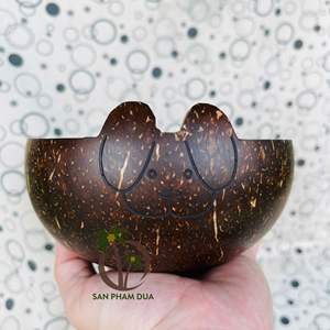Cuenco diseñado con coco Cuencos de cáscara de coco/Cuenco diseñado con cáscara de coco en forma de mascota/Cuenco para batidos Cáscara de coco - Product Image 2
