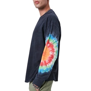 Cotton Oversize Plus Size Stripe Ribbing Wholesale Custom Logo Mens Crew Neck Stylish Fashion Casual Wear <b>Sweatshirts</b> - Product Image 6