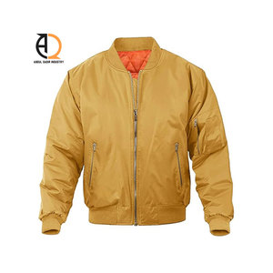 OEM ODM chaqueta de bombardero cortavientos de poliéster y vuelo impermeable con cremallera Casual chaqueta de bombardero impermeable para los hombres - Product Image 1