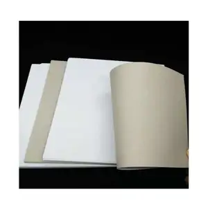 工厂价格高品质300gsm双层板白色涂层纸板定制尺寸，灰色背面卷印刷