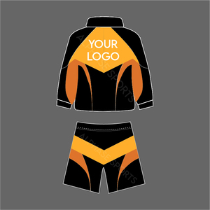 Costume coupe-vent respirant en nylon imprimé pour hommes entièrement personnalisé vente en gros ensembles courts Streetwear à fermeture éclair complète pour l'hiver - Product Image 4