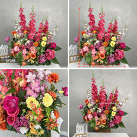 DKB Usine Vente en Gros Intérieur et Extérieur Décoration de Fleurs Artificielles de Mariage Haute Qualité Chemin de Fleurs Coloré pour Allée