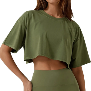 2024 New Custom Design High Quality <b>Women</b> Crop Top T <b>Shirts</b> Wholesale Low Price <b>Women</b> Crop Top T <b>Shirts</b> - Product Image 1