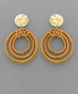 Pendientes de gota de resina personalizados de alta calidad para damas Diseño hueco elegante y elegante Directo DE LA India - Product Image 3