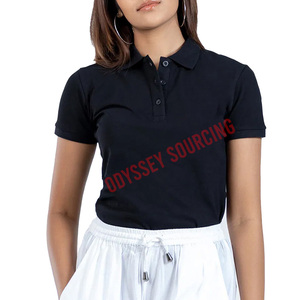 Elegante colección de verano de LICRA sólida para mujer/algodón transpirable para camisa para uso diario cómodo informal múltiple - Product Image 1