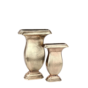 Gran oferta, florero de Metal fundido grande para boda, centros de mesa, decoraciones de mesa, jarrón de Metal, diseño único para decoración de fiesta de mesa - Product Image 5