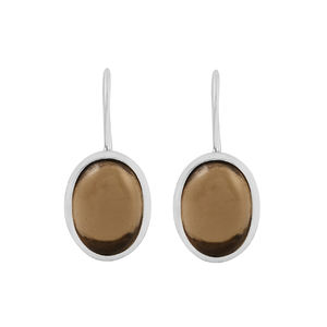 Pendientes colgantes de bisel hechos a mano de piedras preciosas de Calcedonia de Plata de Ley 925 clásicos de alta calidad para fiesta y regalo - Product Image 4