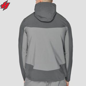 Chándal cortavientos para hombre, chándal unisex impermeable de tela tejida, triple ajuste, capucha de tormenta, cremallera frontal, termosellado - Product Image 3