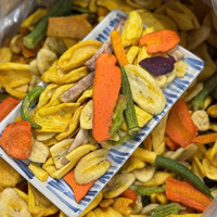 Vietnam Geteelde Gearomatiseerde Vacuüm Gebakken En Knapperige Gedroogde Groenten En Fruit Met Harde Textuur En Zoete Smaak In Zak Voor Snacks