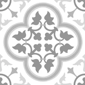 Baldosas de vinilo con motivo gótico de Peel and Stick gris, paquete de 10 de 12x12 pulgadas - Product Image 1