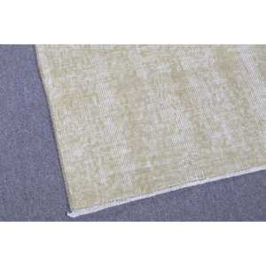 พรมตุรกีวินเทจขนาด 3.2x4.1 ฟุต พรมขนาดเล็ก พรมขนสัตว์สีเบจขาวไล่เฉด - Product Image 4
