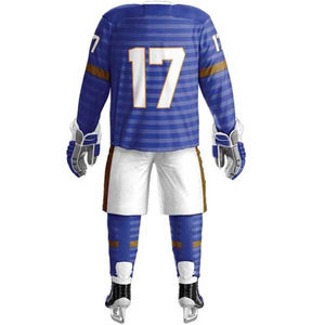 Uniforme de hockey sur glace unisexe de qualité supérieure Ensembles fabriqués en polyester avec logo personnalisé Uniformes de hockey unisexe avec sublimation bon marché - Product Image 6