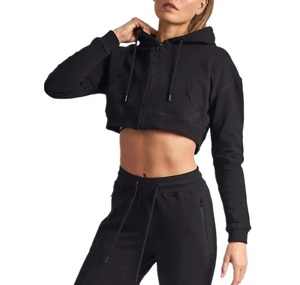 Sudadera con Capucha Larga de Punto para Invierno, Personalizable con Logotipo, de Algodón de Alta Calidad, Forro Polar, Estilo Urbano, Talla Grande para Mujer - Product Image 3