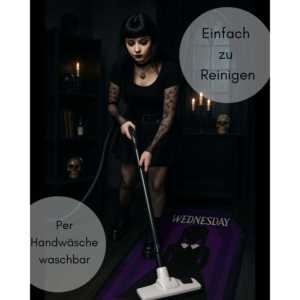 Alfombra interior Wednesday con diseño de ataúd Dark Side - Product Image 1