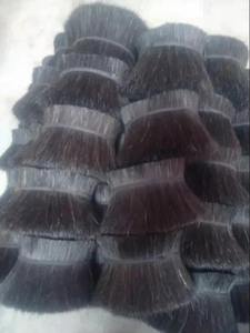 Poils de queue de buffle naturels de haute qualité matière première brosses usine en gros disponible blanc mélangé gris clair produits chimiques quotidiens - Product Image 3