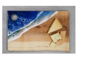 เขียงชีสไม้และเรซิ่น ดีไซน์เฉพาะตัว ของใช้ในบ้านและครัว สำหรับงานวันเกิด ผลิตภัณฑ์ใหม่ รับสั่งทำพิเศษ - Product Image 1