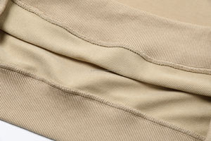 Sweat-shirts unisexes en coton personnalisés avec logo imprimé, décontractés, de luxe, broderie en gros, lourds, unis, pour hommes - Product Image 3