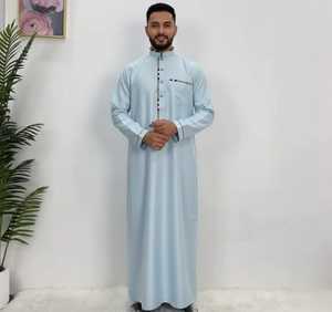 Vêtements islamiques pour hommes Thobe musulman arabe Thobe en gros Jubba pour hommes Vêtements islamiques pour hommes Thobe - Product Image 2