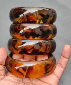 Bracelet de déclaration acrylique irrégulier coloré large bracelet en résine manchette bracelets en résine transparente bracelets et bracelets à la mode - Product Image 2