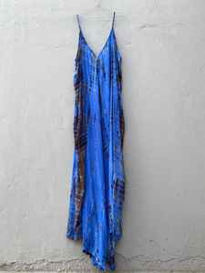 Mono Tie-Dye bohemio para mujer, ropa de playa, mono de verano con cuello en V - Product Image 5