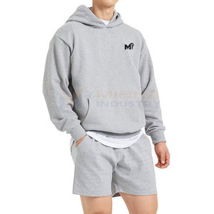 Sweat-shirts surdimensionnés en coton 100% personnalisés, basiques, en coton mélangé, légers, de qualité supérieure - Product Image 2