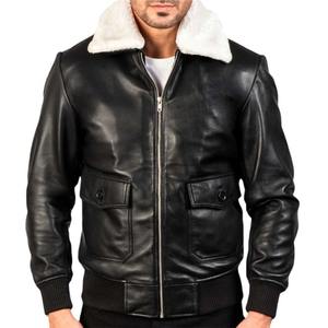Chaqueta para hombre chaquetas de hombre Diseño moderno simple PU Chaqueta de cuero con cuello levantado Ropa informal cálida ligera con logotipo frontal - Product Image 1