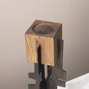 Unique Modest Wooden <b>Candle</b> Holder for Home Styling Table Display Living Room Bedroom Decorative Accent Wholesale From India - Product Image 3