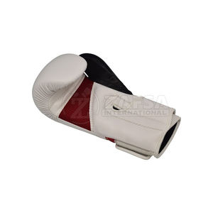 Gants de boxe d'entraînement en cuir de haute qualité avec poignet lacé Gants de sport à la mode pour la vente en gros - Product Image 4